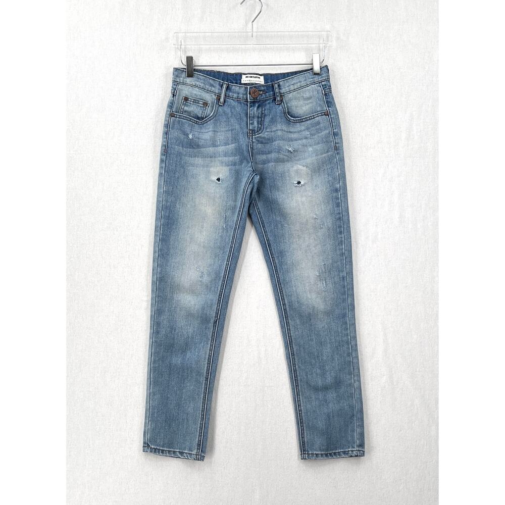 ONE TEASPOON Awesome Baggies Distressed Jeans Womens 25 Blue Slim Slouchy